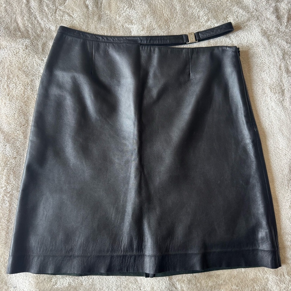 Versus by Versace Vintage Leather Skirt